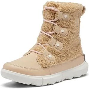 New luxury Sz 7 tan Sorel explorer  Il Joan sneakers Sherpa fleece winter boots